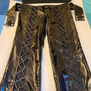 Funky pleather pants